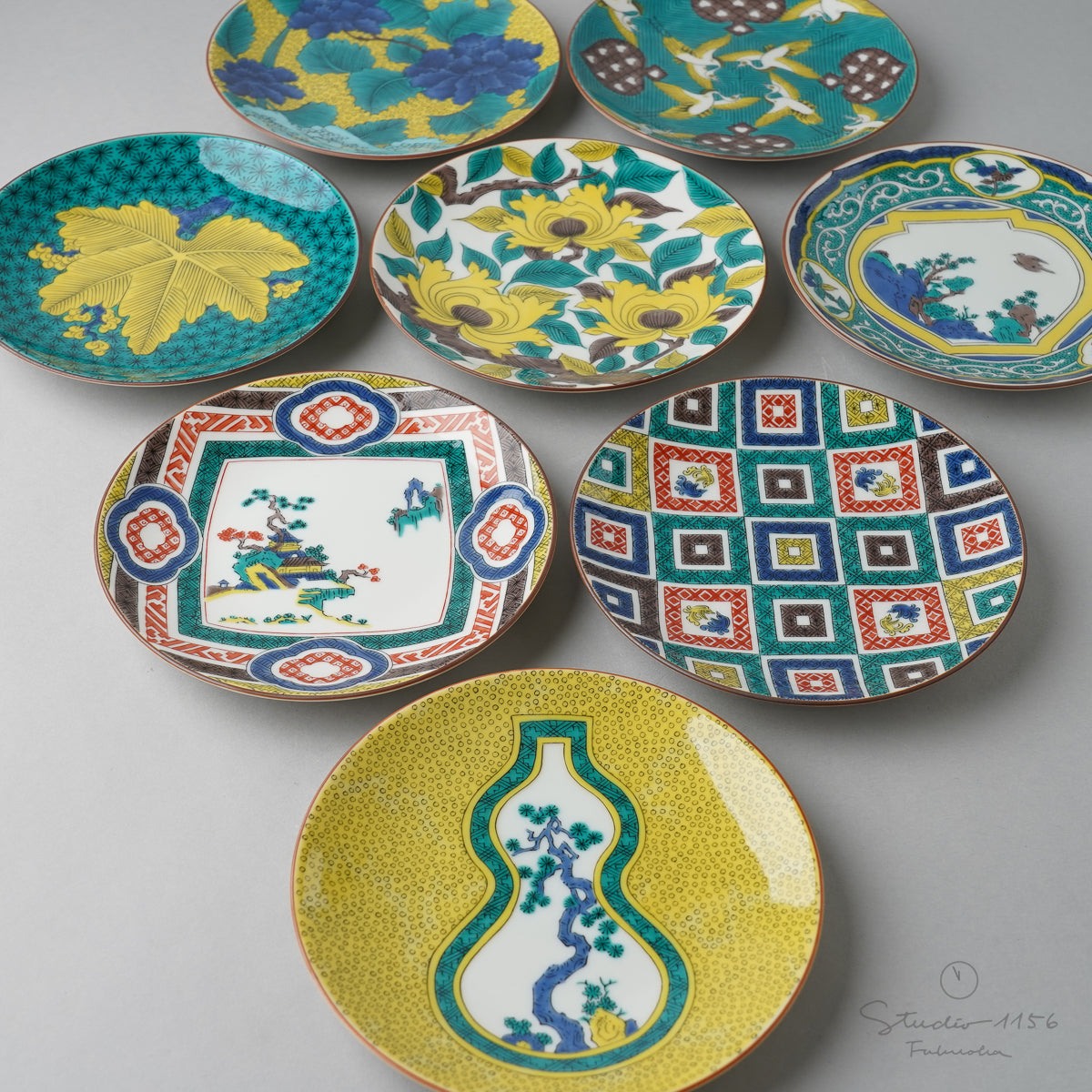 九谷焼 古九谷柄 五寸皿 15cm 青郊窯の通販｜Studio1156 – 【公式