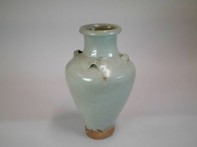 中国美術 宋期 白磁 蓋付壺四耳壺 中国美術 宋期 白磁 蓋付壺四耳壺