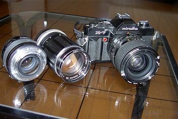 ジャンクカメラ ミノルタX-7 ブラック minolta X-7 の分解と修理