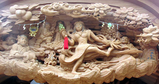 鴨野南之町地車彫刻