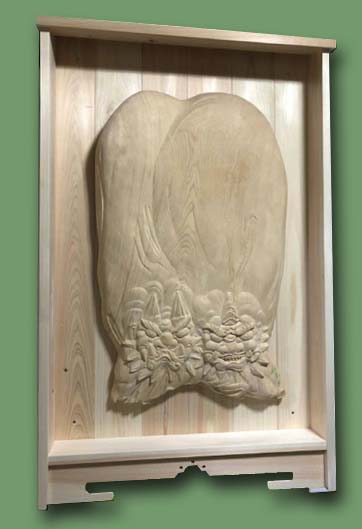 川原和夫氏作品 Wood carver Kazuo kawahara