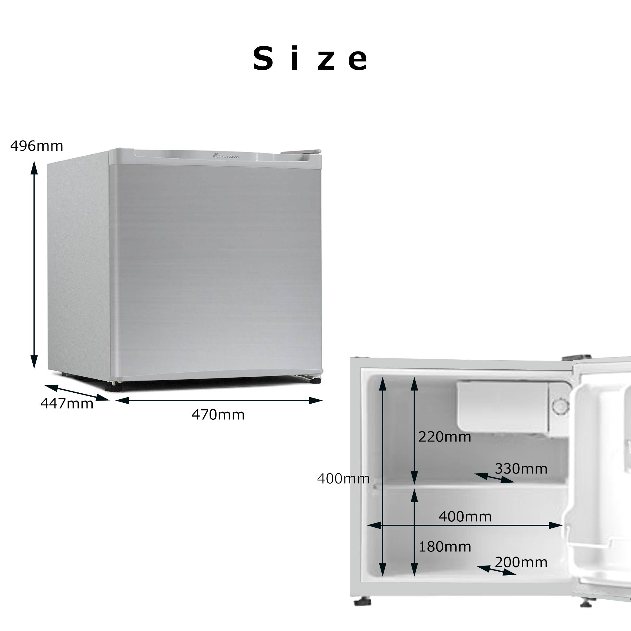 ☆シンプラス 1ドア冷蔵庫☆SP-46L1-WD ブラック木目調 2018年製