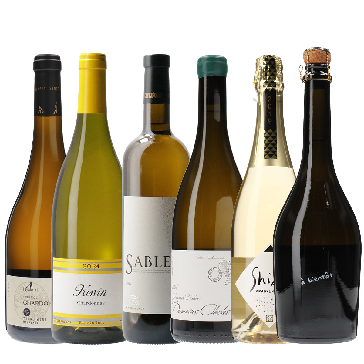 6本セット】特別な日に飲みたい、エレガントな白&泡 /wa-syu Select