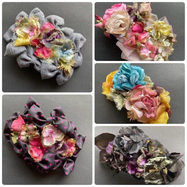 染め花』ヘッドドレス - ヘッドドレス・きものこもの yuminique