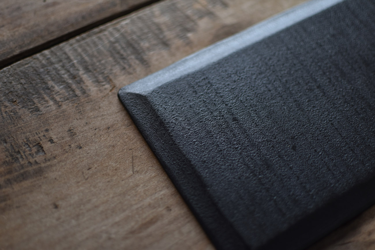 杉田明彦　スレート折敷　2点 杉田明彦 スレート折敷 2点 杉田明彦 スレート折敷 2点 Akihiko Sugita