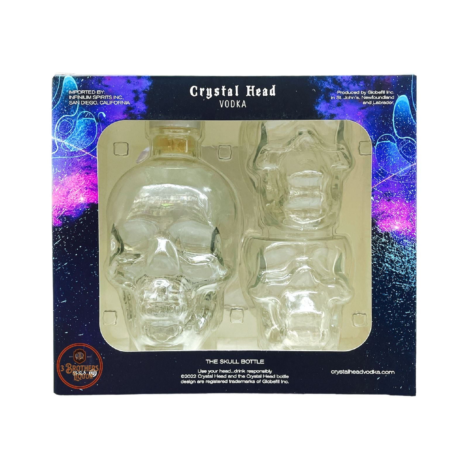 Crystal Head スカルボトル 2本セット Crystal Head Vodka Gift Set W