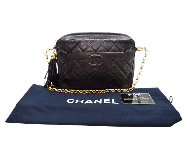 CHANEL シャネル Matelasse マトラッセ fringed chain shoulder bag