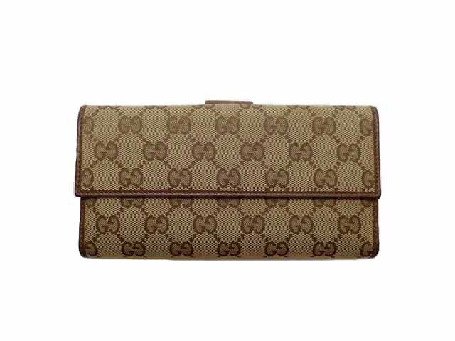 GUCCI グッチ GG Canvas GGキャンバス W hook Long Wallet Wホック 長