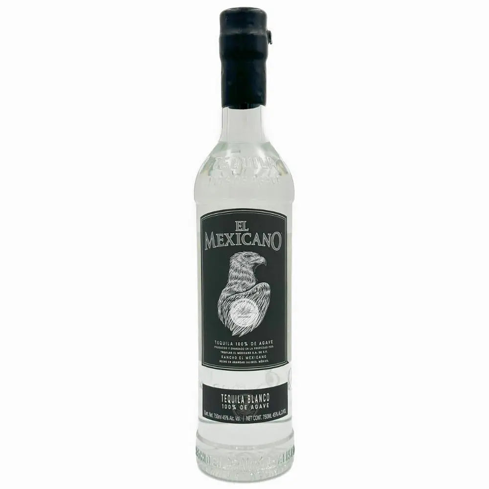 El Mexicano Tequila Blanco 100% Puro Agave 90 Proof 750ml – 67