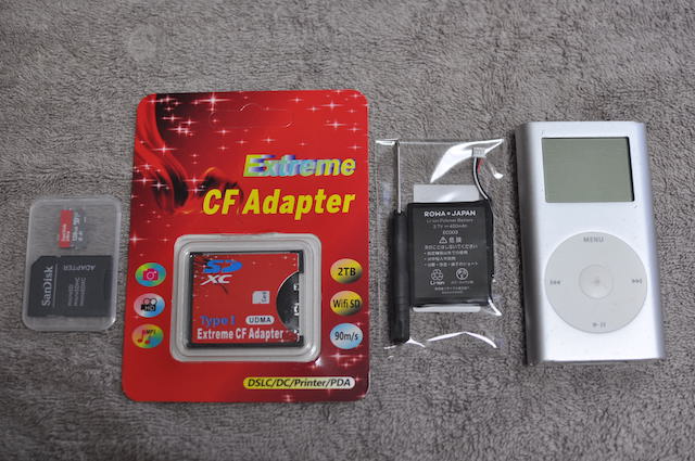 iPod Miniの改造｜128GBへ大容量化と充電池交換