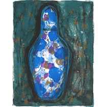 現代美術 山本和香子『Etoile Ⅰ』ペーパーにグァッシュ 0603F 現代