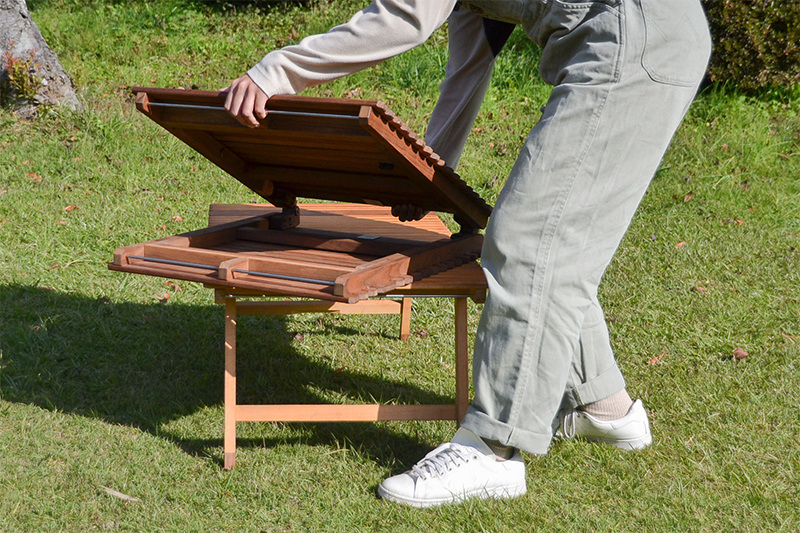 キャンプテーブル アウトドアテーブル ウォルナット 日本製 キャンプ