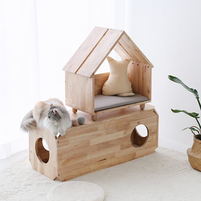 BENKU 原木ペットハウス｜キャットツリー – 1acspaces