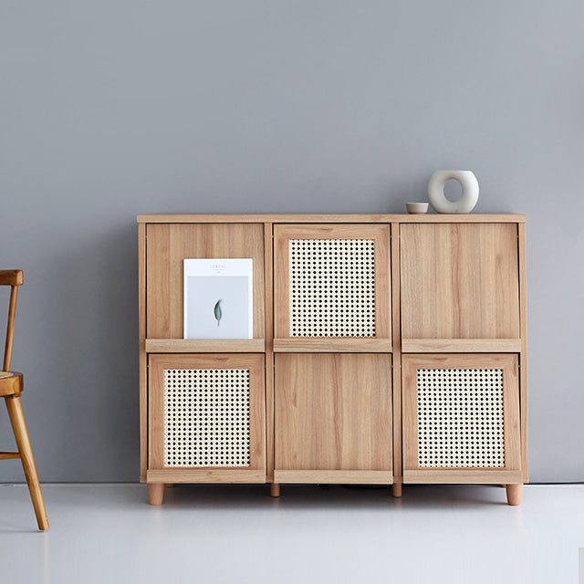 BENTAN 雑誌収納付きラタンチェスト 6扉｜92120 – 1acspaces