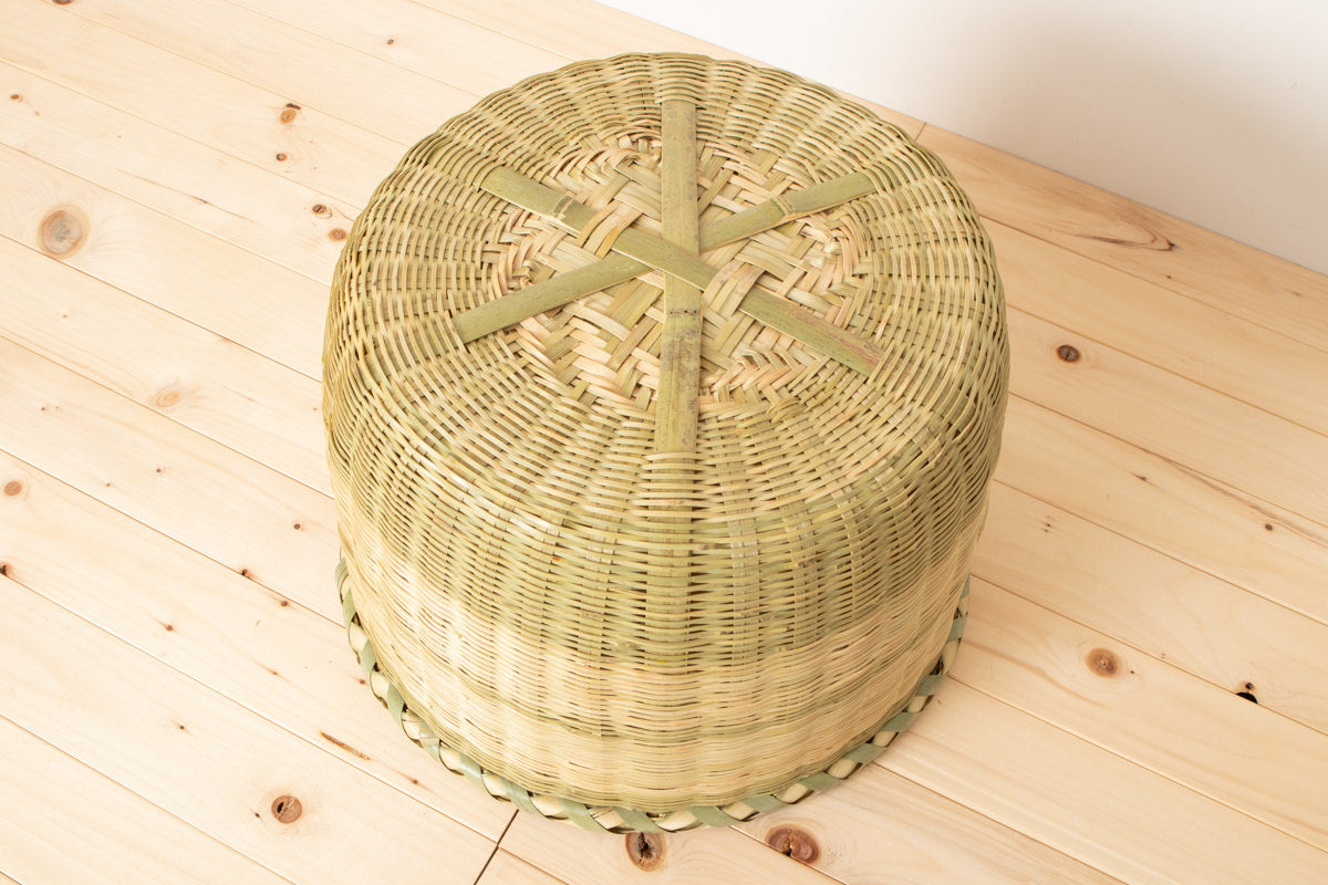 一斗・一斗五升の米揚げざる｜真竹の丈夫な業務用ざる – 市川籠店