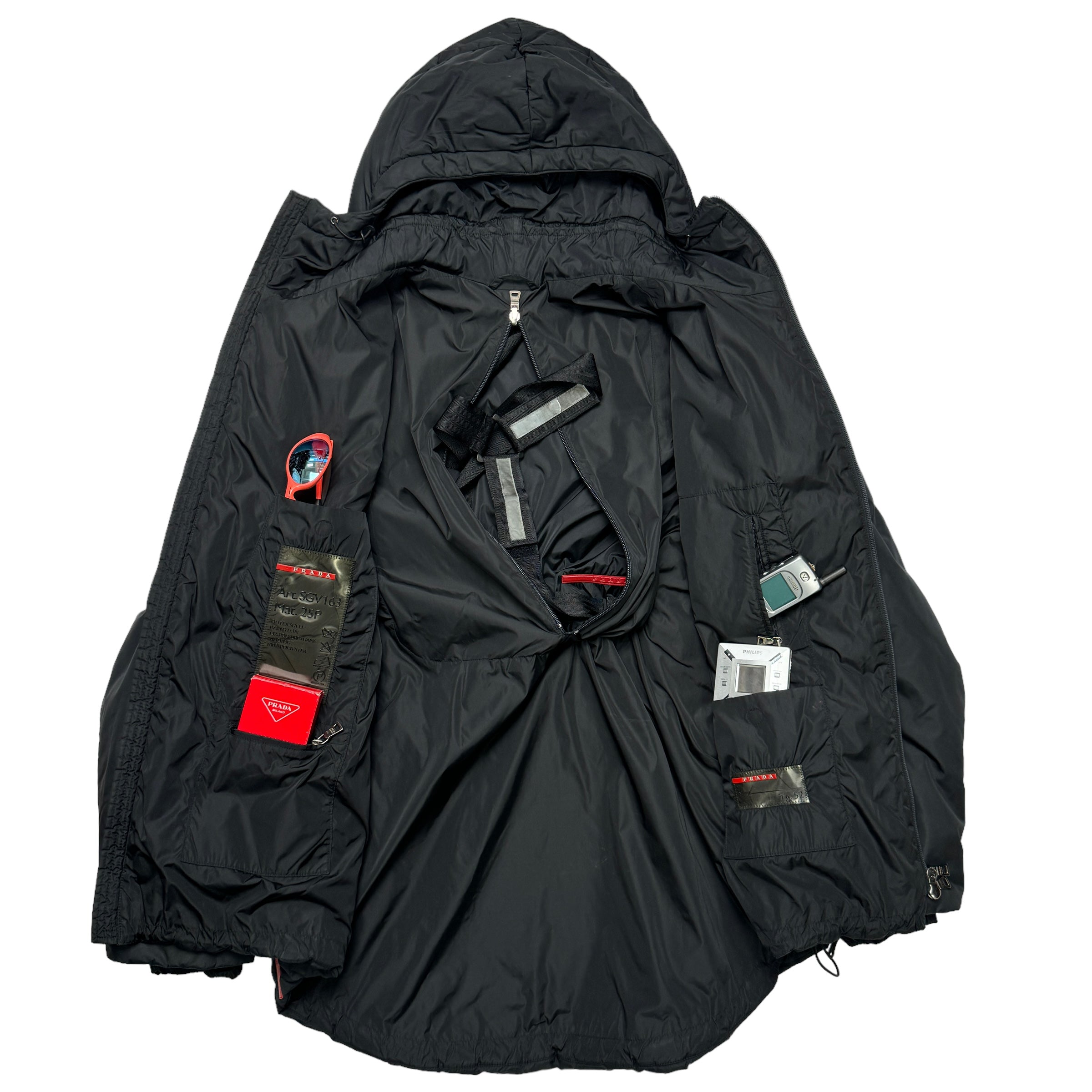 PRADA SPORT 00's zip 卸売 up padded jacket PRADA SPORT 00's zip up