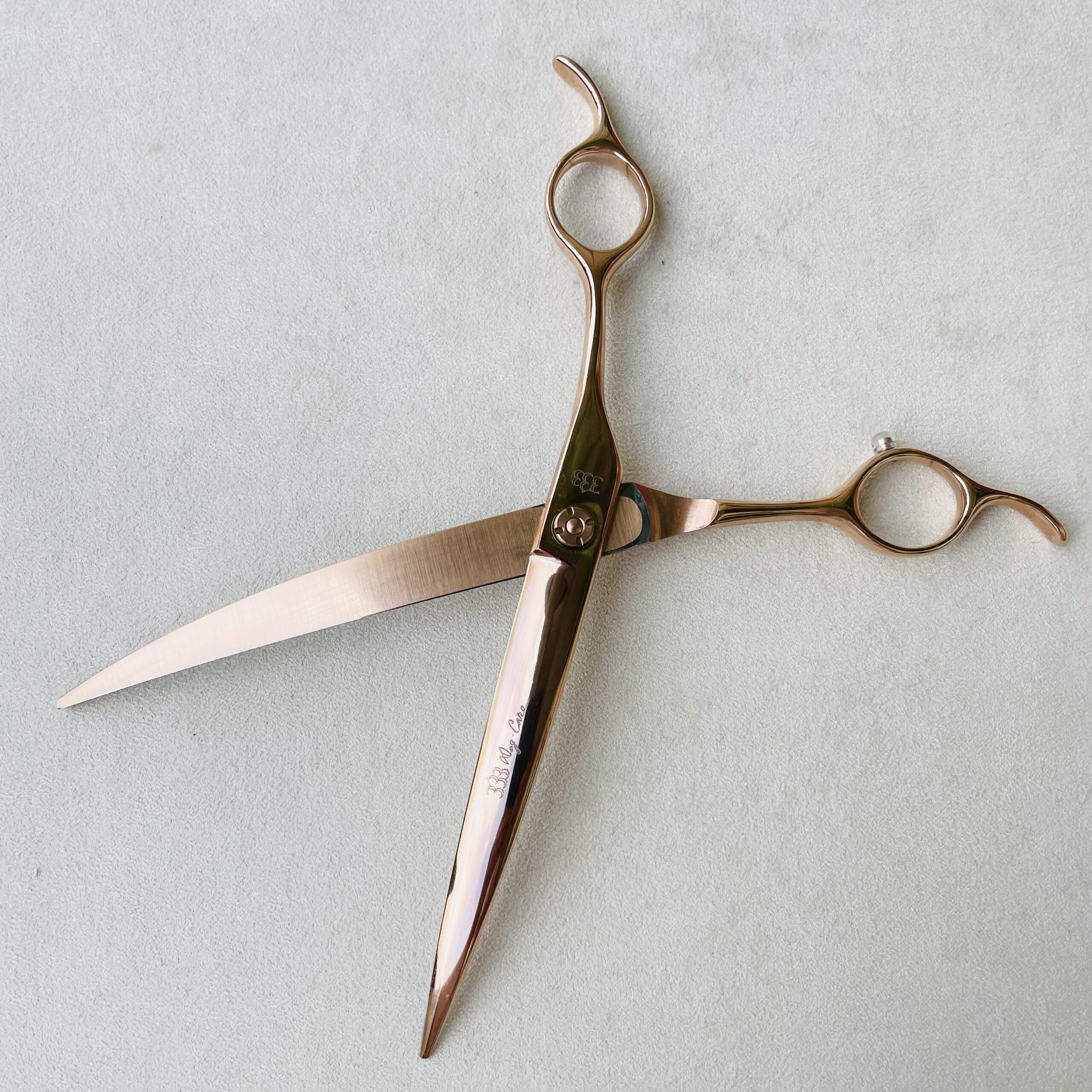 使うたびにときめく ピンクゴールドのカーブシザー 7.5インチ | 333