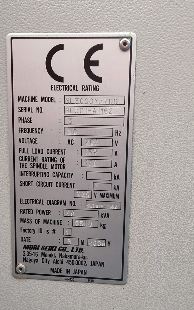 MORI SEIKI NL 3000Y / 700 (LAT0279) • 3axis Group