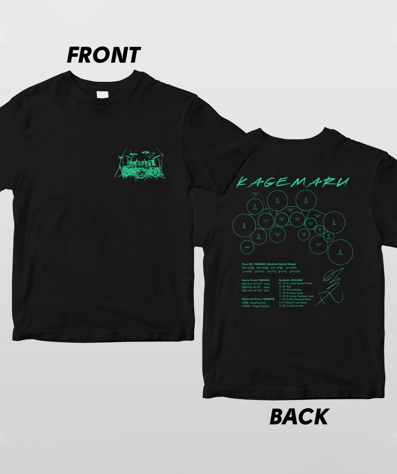 Drummer's Set Up Vol.07 影丸［-真天地開闢集団-ジグザグ］ – T-OD