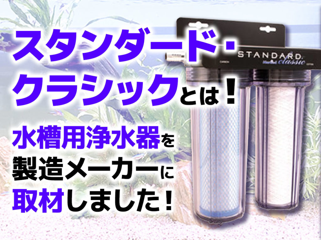 マーフィードのスタンダード・クラシックとは！水槽用浄水器について