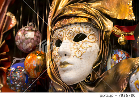 仮面舞踏会の仮面(イタリア-ベネチア)の写真素材 [7936780] - PIXTA