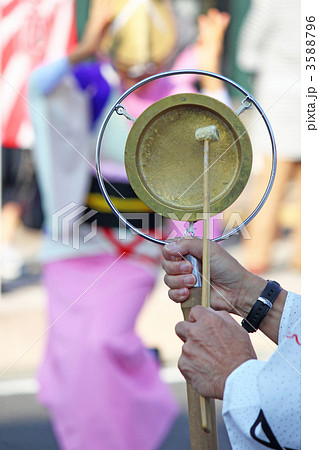 ミニ だんじり 鉦吾 鉦鼓 チャンチキ 阿波踊り 鐘 鳴り物 摺り鉦 古銅