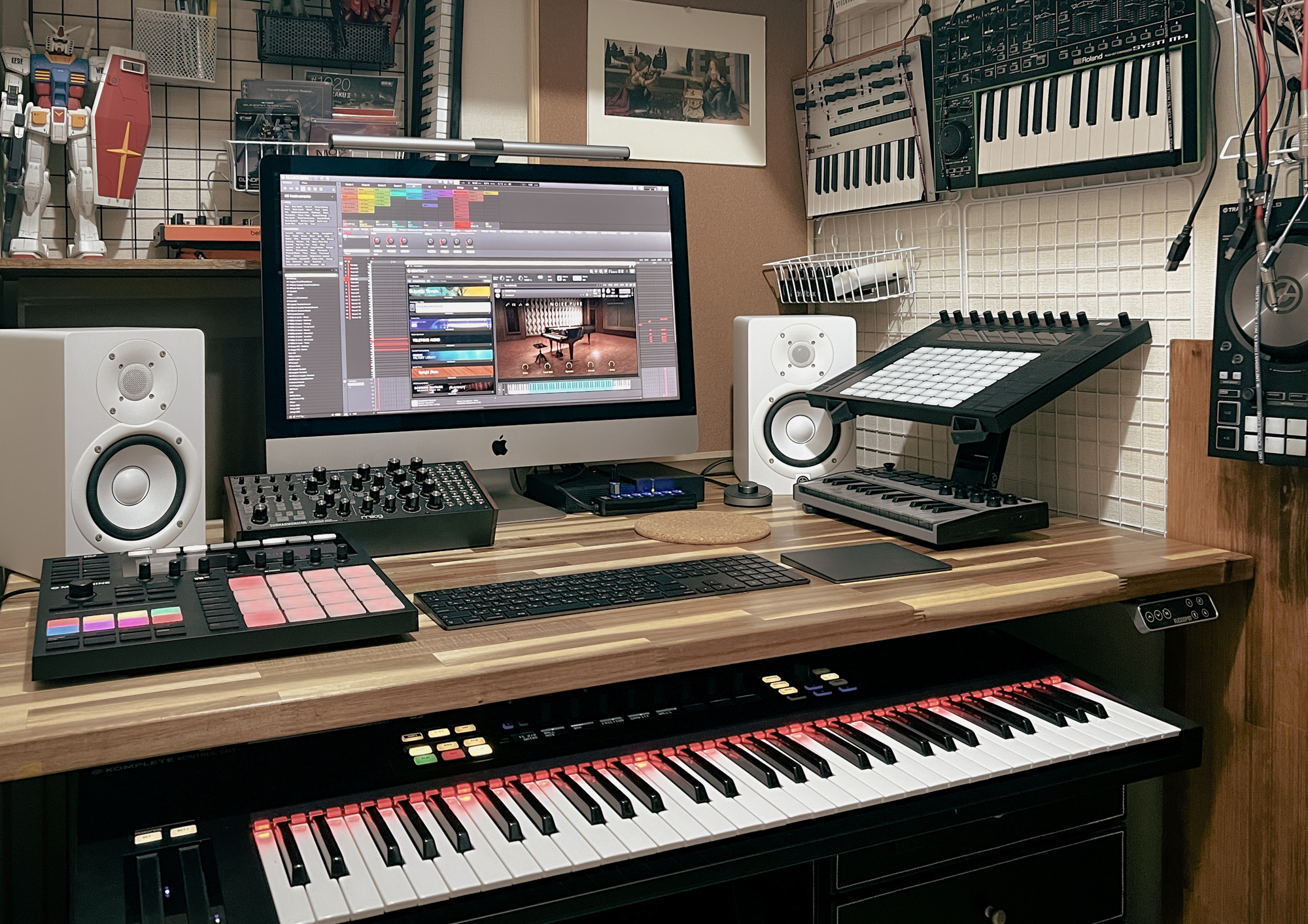 DTMデスク スタジオ DTM デスク Pro Style KWD-100 WH ラック ProStyle