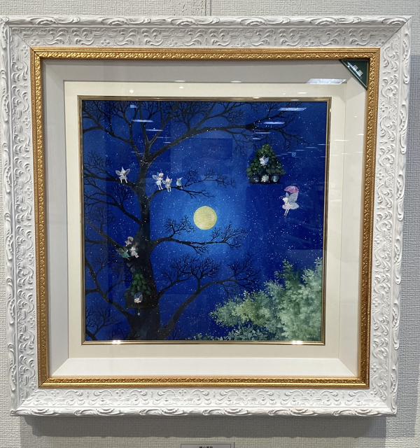 横山真弥 夢の中のお散歩 アクリル原画 横山真弥 夢の中のお散歩
