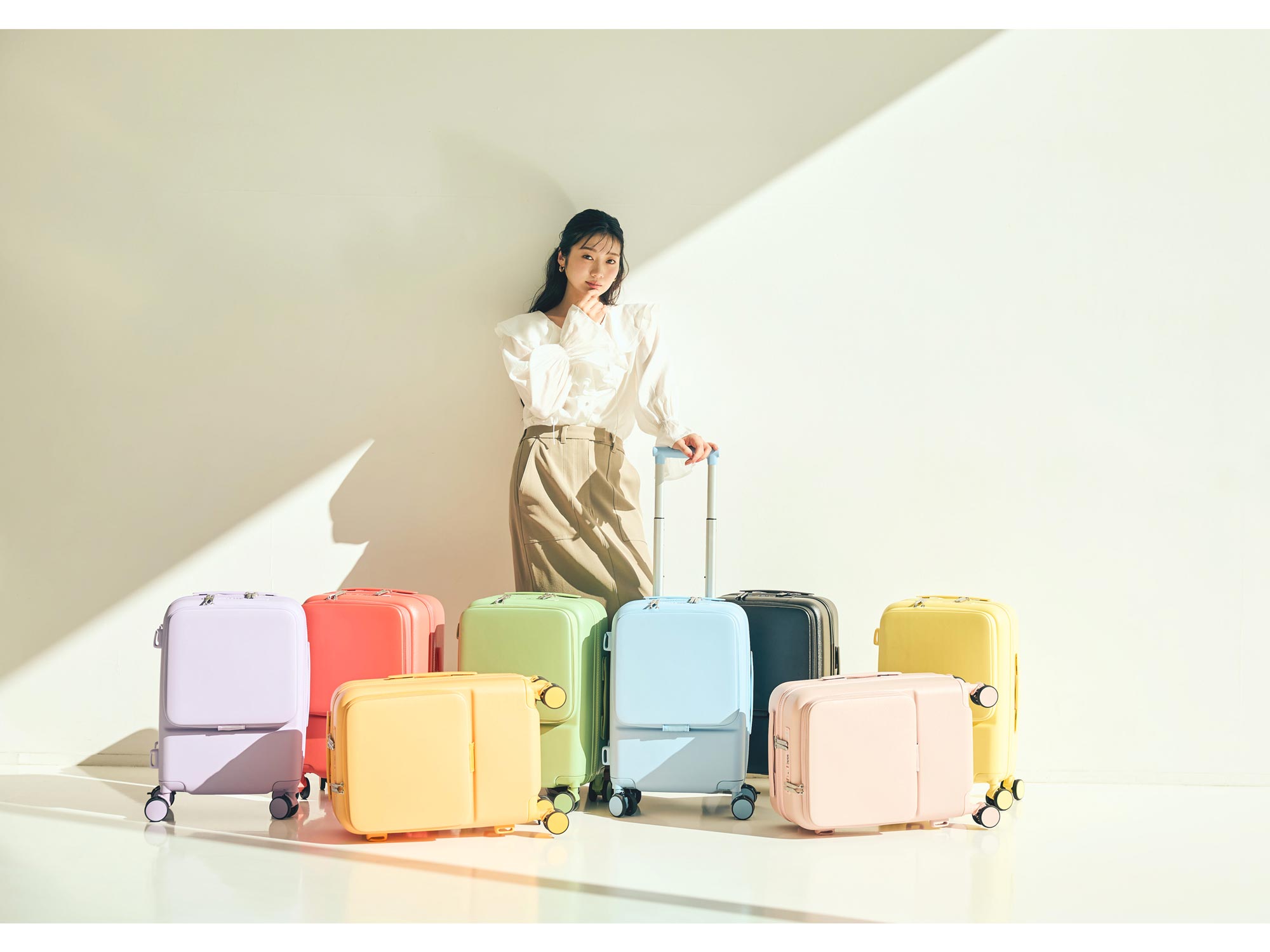 8色から選べる着せ替え式スーツケース『OSHINO』新発売 | T&S