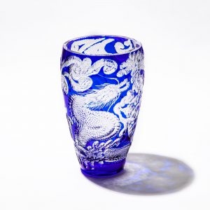 時代物 瑠璃硝子 鼻炎壺 龍 鳳 g210901_01.jpg