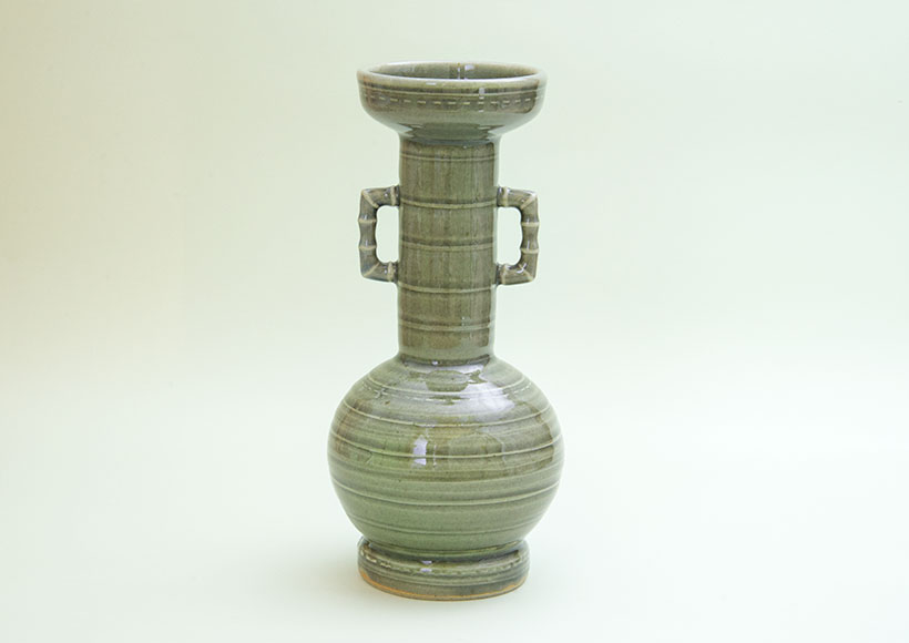 信楽焼 谷 清右エ門窯 四代目 耳付 花瓶 花入 共箱 2025年最新】Yahoo