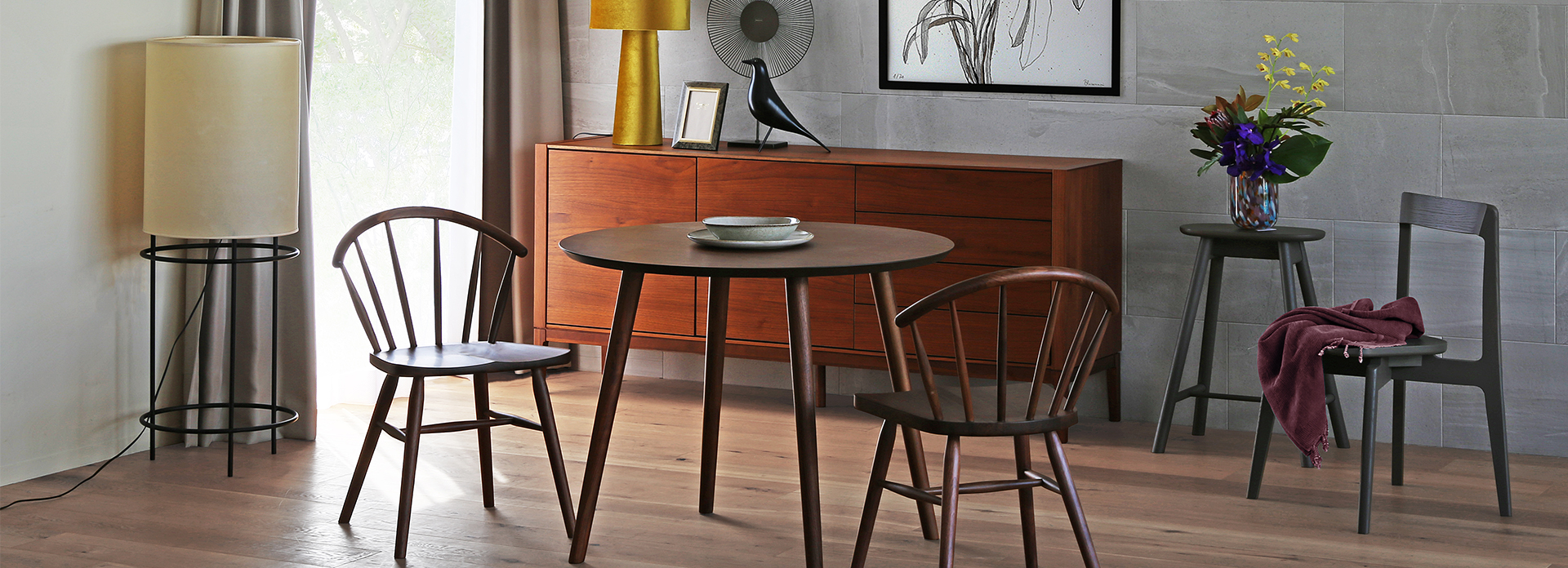 アンチェア WALNUT(W51xD50.5xH74.5cm)税込¥52,800 | 高野木工株式会社