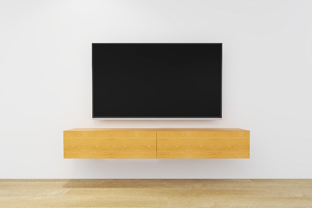 ウィトー TVボード フラップ扉タイプ OAK(W120~240×D34×H27cm)税込