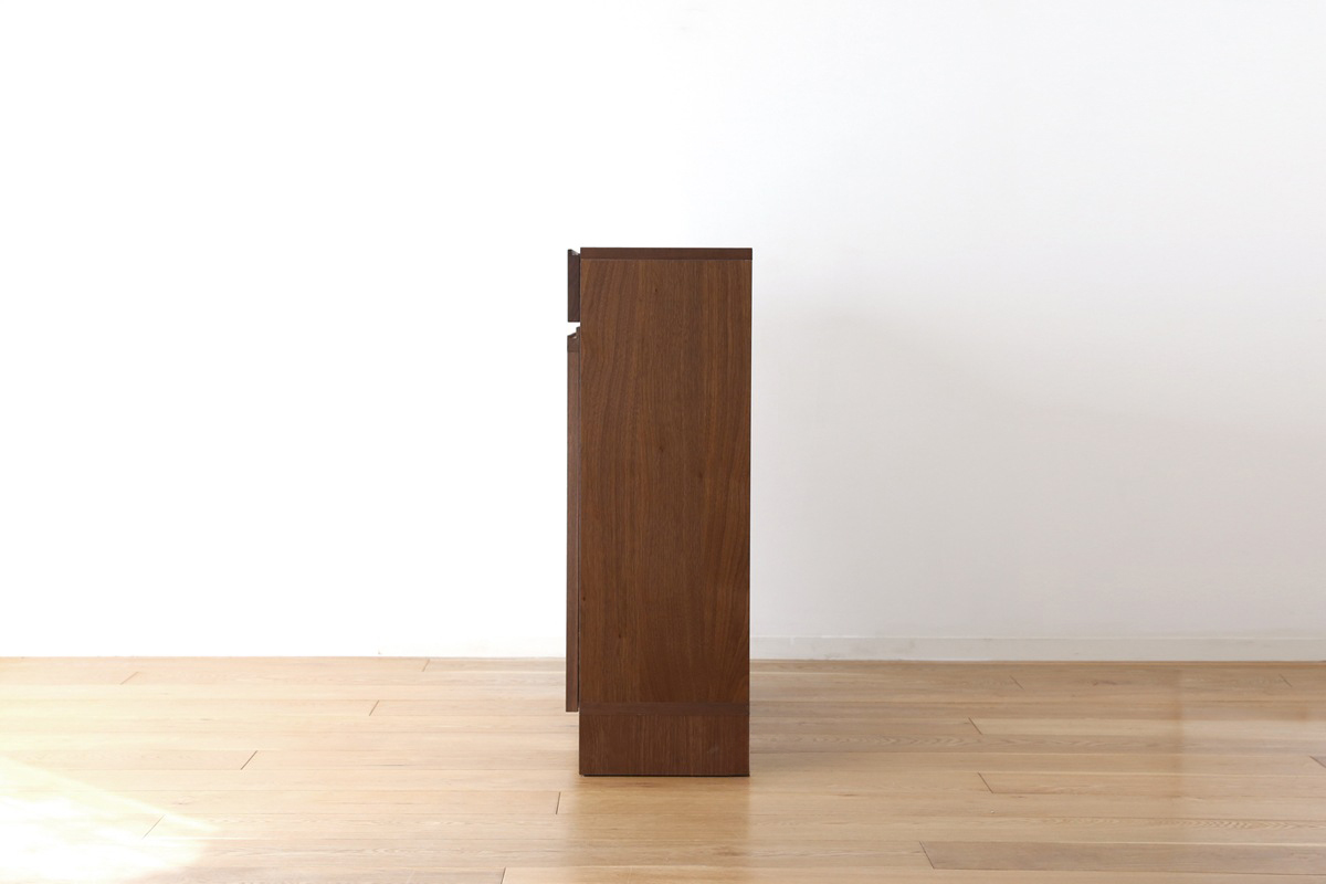 レッチェ 80薄型キャビネット WALNUT (W80xD30xH87cm)税込￥88,000