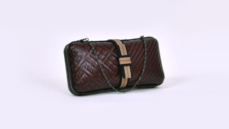 網代編クラッチバッグ （チェーン付） ｜ 竹工房 喜節〈きせつ〉