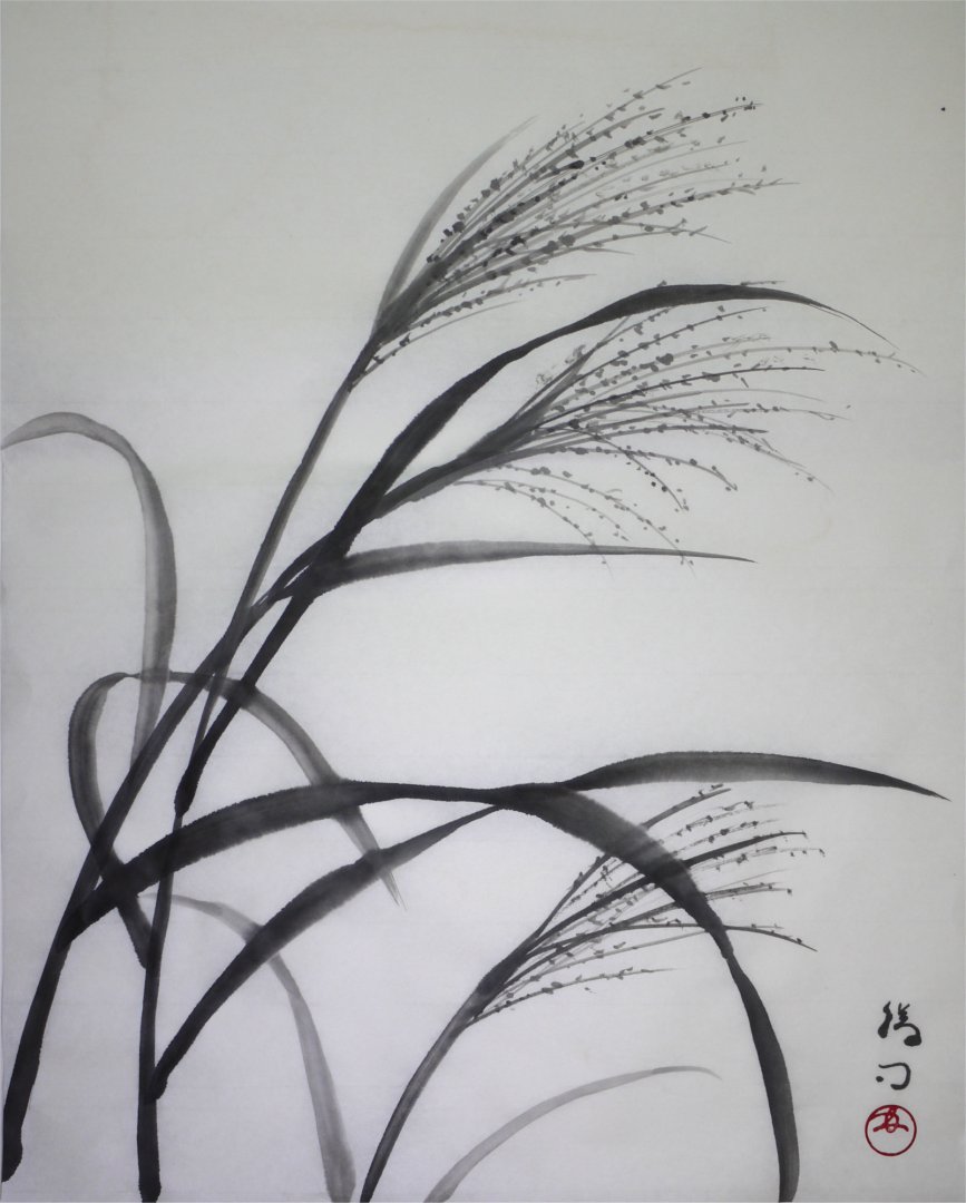 日本画(33)すすき