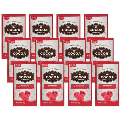 Cocoa Classics Chocolate Raspberry Cocoa Packet - Case of 12/1.25
