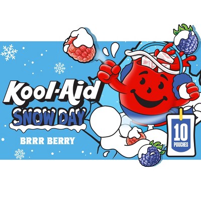 Kool-Aid Snow Day Brrr Berry Juice Drink - 10pk/6 fl oz Pouches