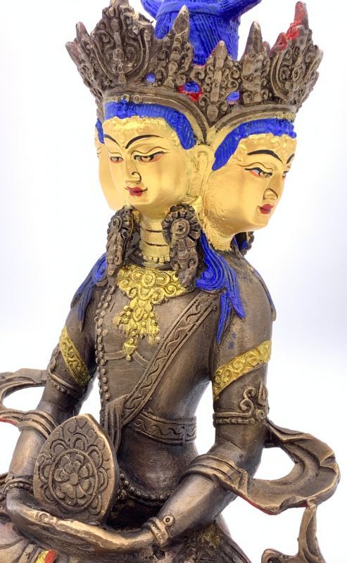 ◇ 希少！！◇四面大日如来（ヴァイローチャナ）像◇仏教チベット-S