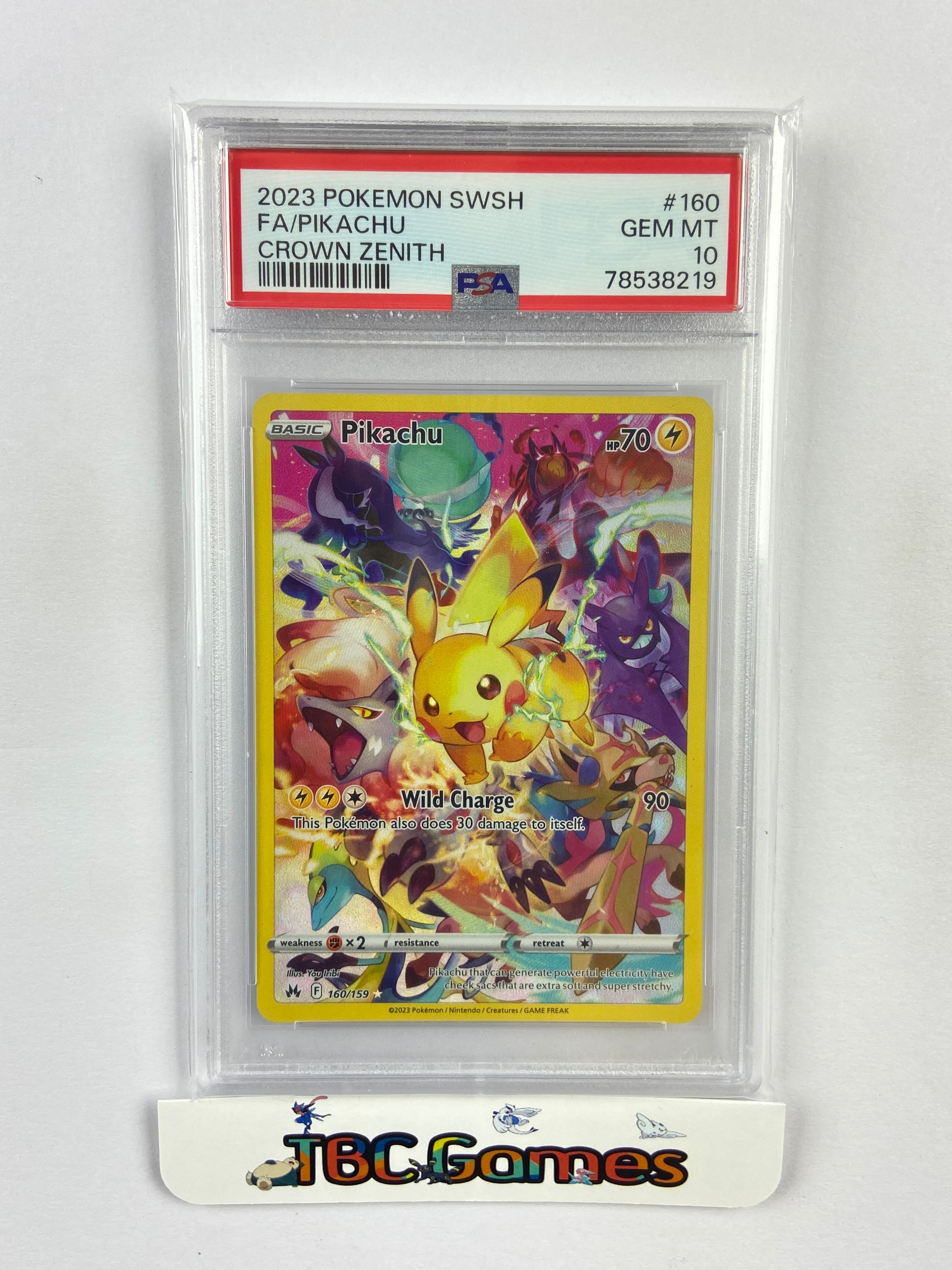 Pikachu Crown Zenith 160/159 PSA 10 – TBC Games