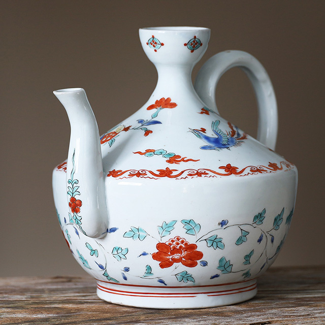 柿右衛門造柿画土瓶 柿右衛門造柿画土瓶 柿右衛門造柿画土瓶 柿右