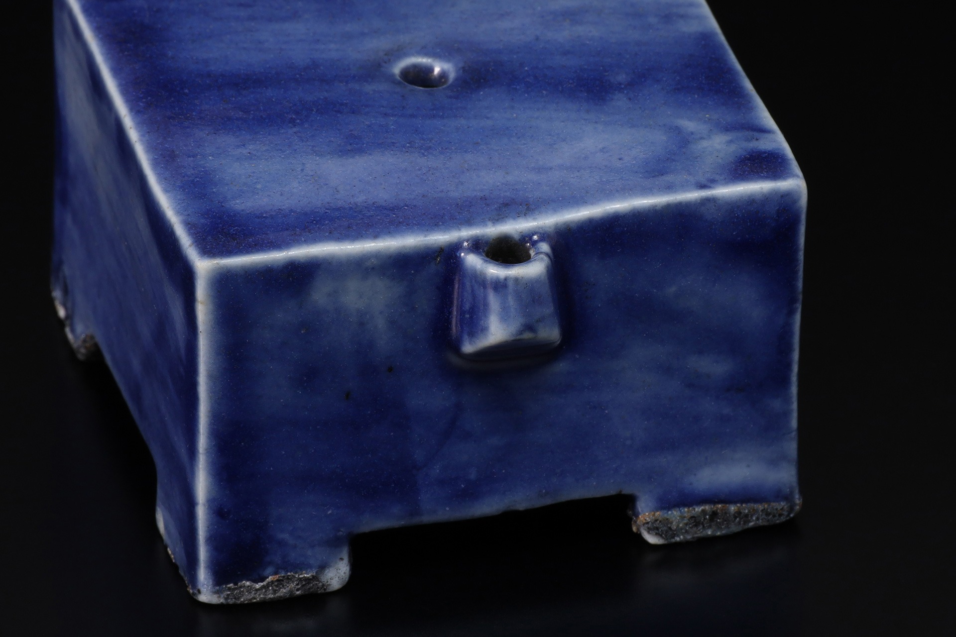 李朝瑠璃釉四方水滴（朝鮮時代） - 天平堂（TENPYODO）