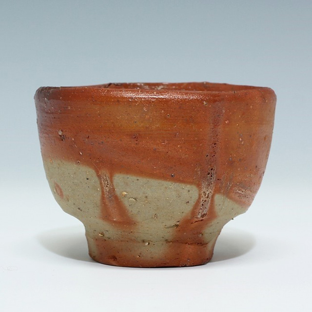 備前焼 【人間国宝】 藤原 啓 作 筒花入 備前焼 【人間国宝】 藤原 啓