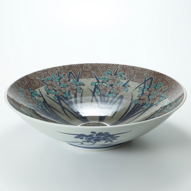 人間国宝 十三代 今泉今右衛門 今右衛門窯作「色絵牡丹桜絵煎茶碗」018