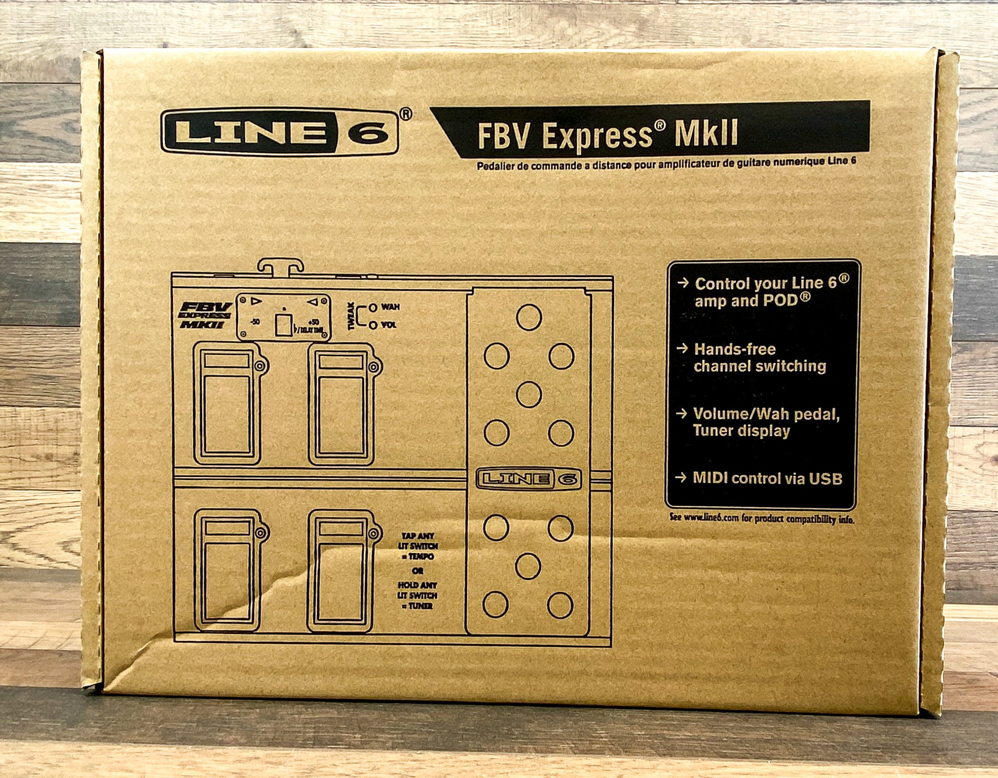 Line 6 FBV Express MkII USB Foot Switch 4 Channel Controller/Pedal