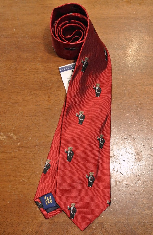 アウトレットラルフローレンポロベアボーイス8－20サイズネクタイ