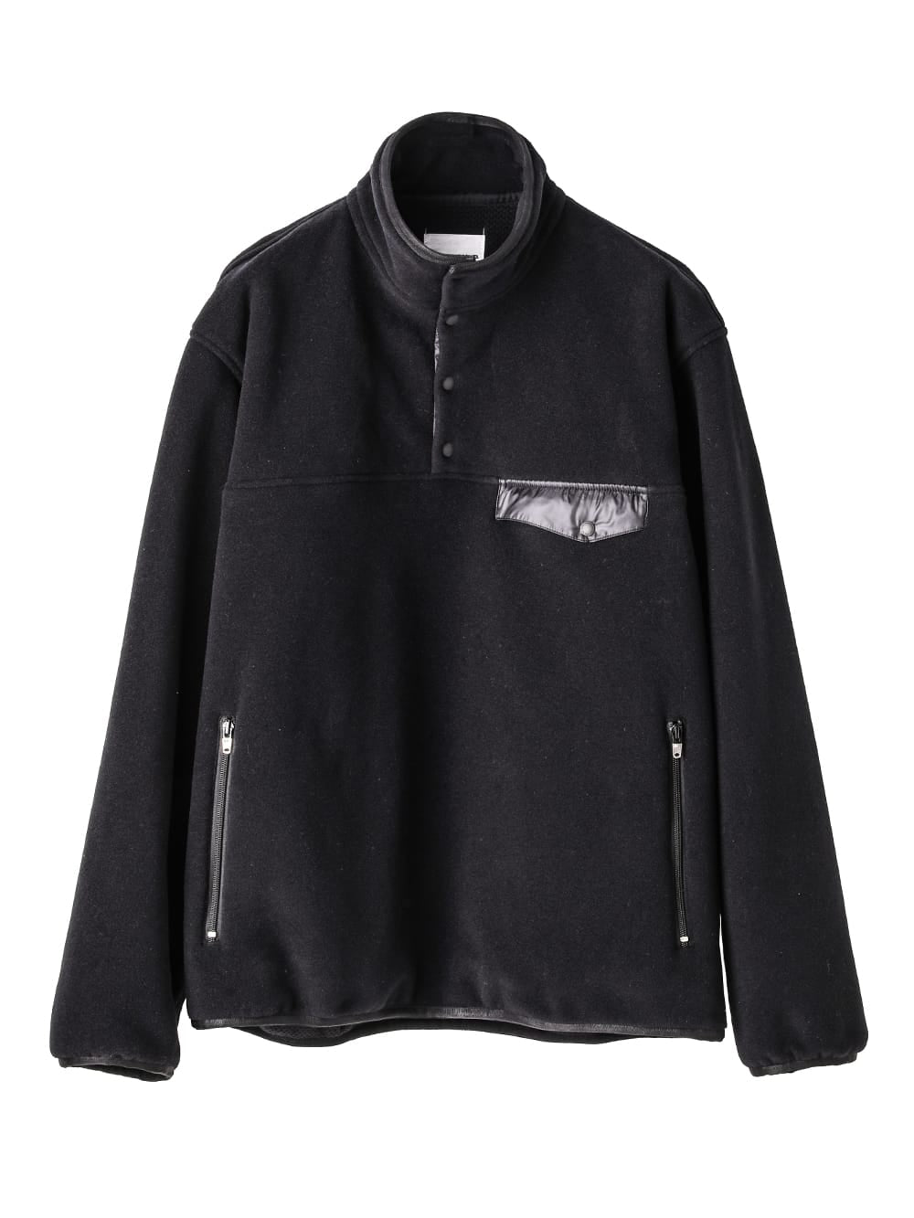 sc.0001AW25-black プルオーバージャケット The Black-and-White