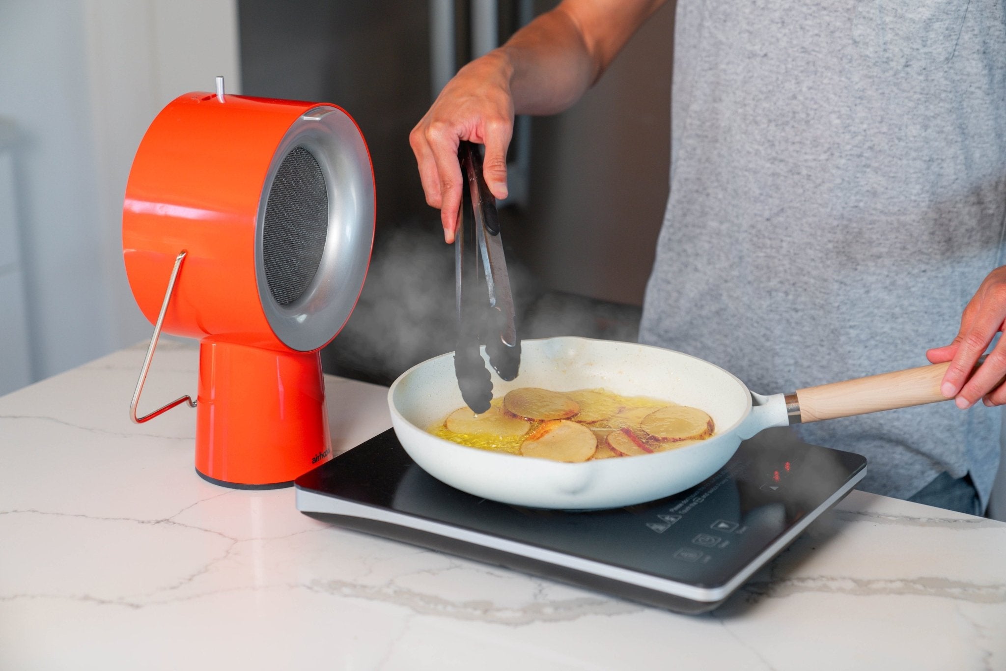 AirHood®| エアフード カドミウムオレンジ 有線タイプ【おうち焼肉に