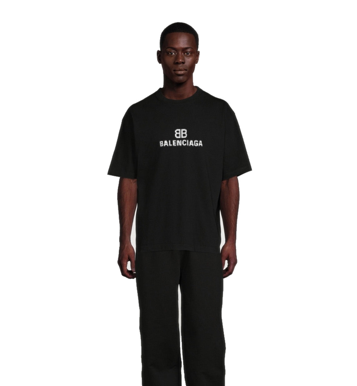 Balenciaga Logo Pixel T-Shirt (Black) – The Factory KL