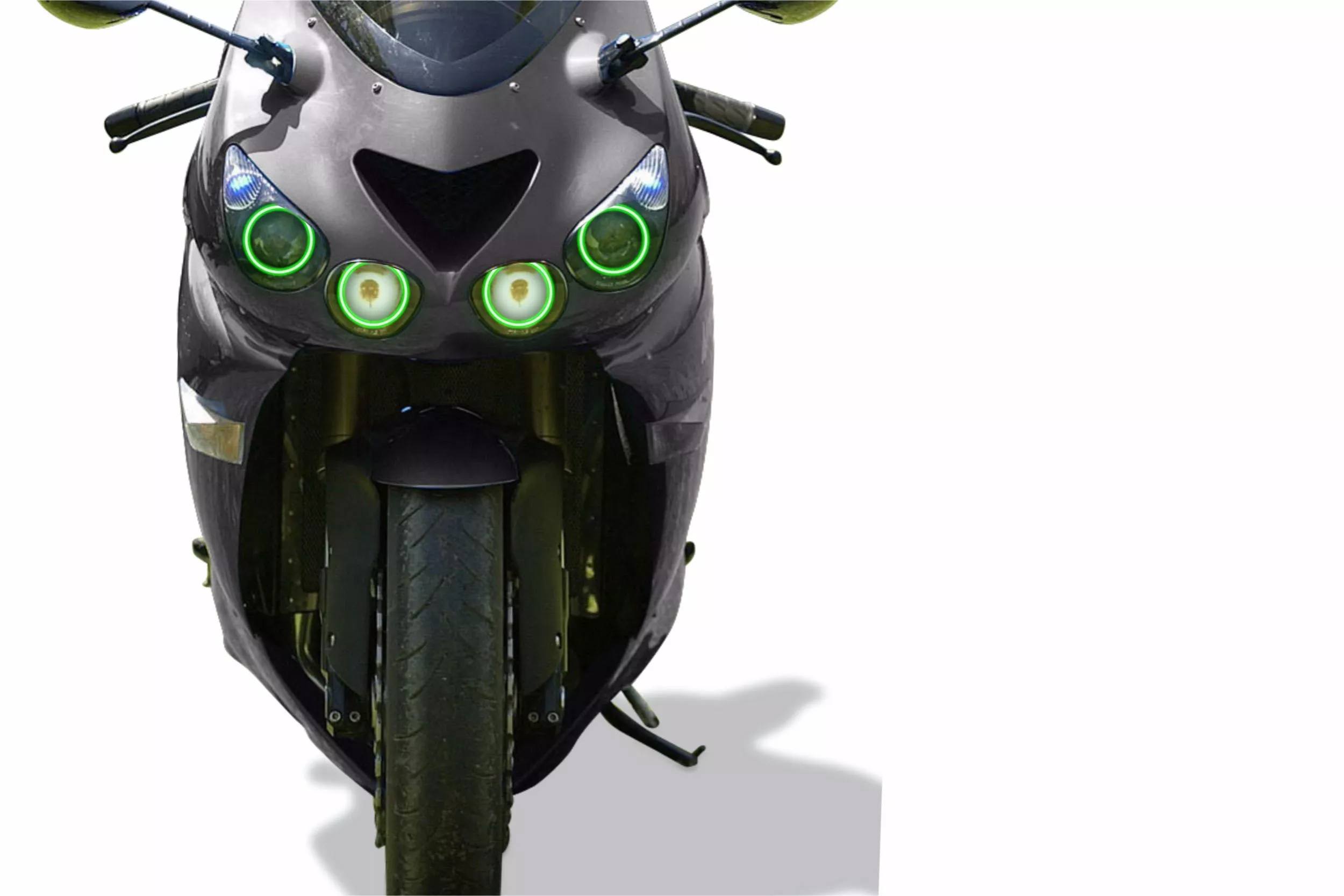 Kawasaki ZX-14 (06-11): Profile Prism Fitted Halos (RGB) - The HID